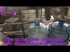 120BPH barrel water filler with fixed filling head and all SUS304 pipeline