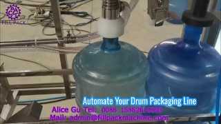 2294 L5 Uzbekistan 5-Gallon Drum Rinsing, Filling, and Sealing Machine