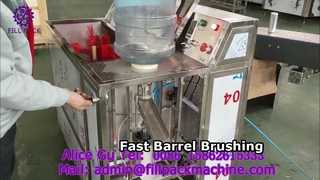 2147 J5 Croatia Semi-Automatic Cap Removal Dual-Station Barrel Brushing Machine