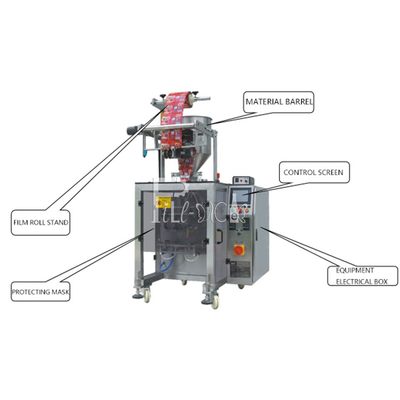 Paste Sachet Pouch Filling Sealing Packing Machine Automatic 1 Line 3 Sides supplier