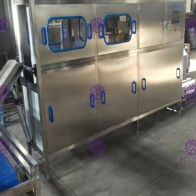 Auto Lifting Feeding SUS 304 120 BPH Gallon Filling Line supplier