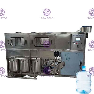 300 BPH SUS 316 Monoblock 5 Gallon Water Bottling Machine supplier