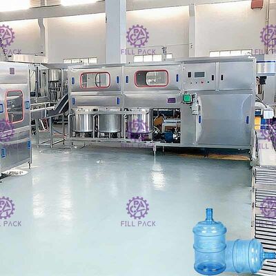 Two Filling Heads 19 Litres 300 BPH Gallon Water Plant supplier