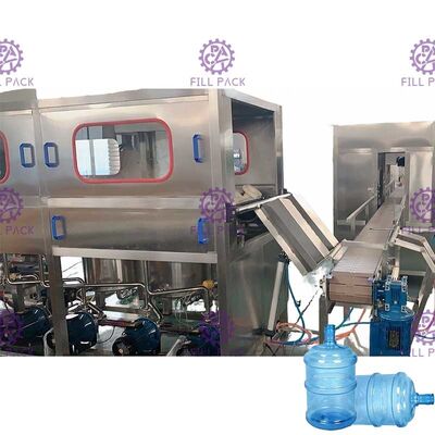 3400*1000*1750 SUS304 18.9L 300 BPH Gallon Water Plant supplier