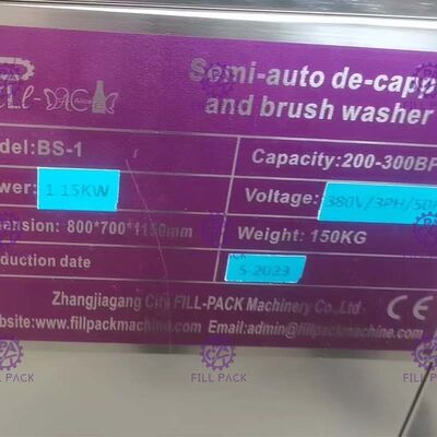 One Decapping Station SS304 5 Gallon Bottle Washer supplier