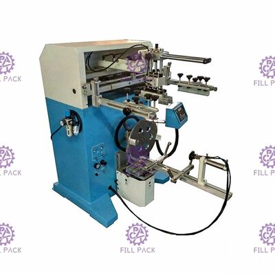 Semiauto Rotary Silk Screen Printing Bottle Labeller Photoelectricity Detection For 20l Bottle supplier