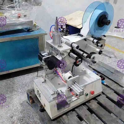 Semi-automatic Adhesive Sticker Labeling Machine Equipment Labeler for Square Bottle 3 sides or Round bottle circle supplier