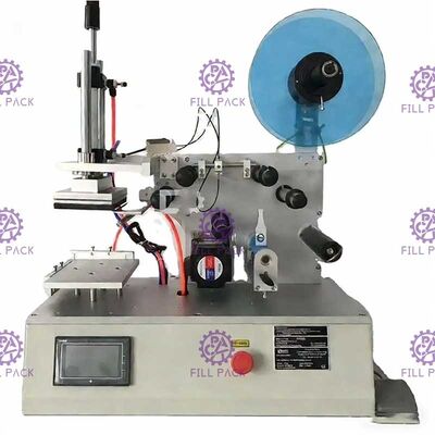 Semi-Automatic Square Flat Bottle Labeller Jars Single Side or Double Sides Adhesive Sticker Labeling Machine Equipment supplier