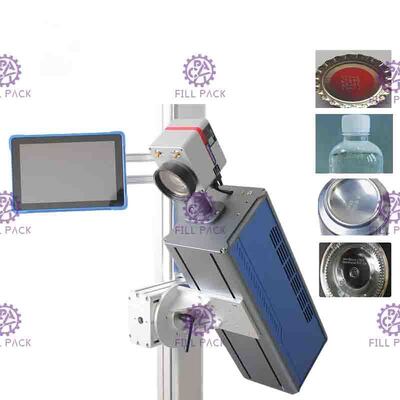 1KW air Cooled Laser Date Printing Line / Plant / Unit for Drink Bottles supplier