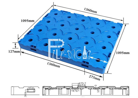 HDPE Bottle Pallets Gallon Water Plant Consumables supplier