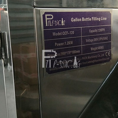 Auto Lifting Feeding SUS 304 120 BPH Gallon Filling Line supplier
