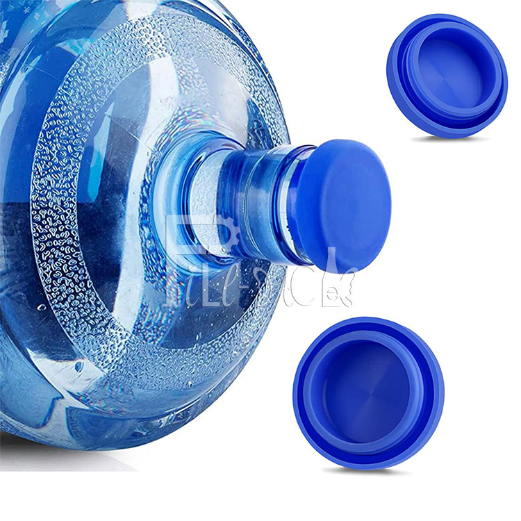 Reusable 5 Gallon Water Silicone Caps Top No Splash Lid Cover For Bottle supplier
