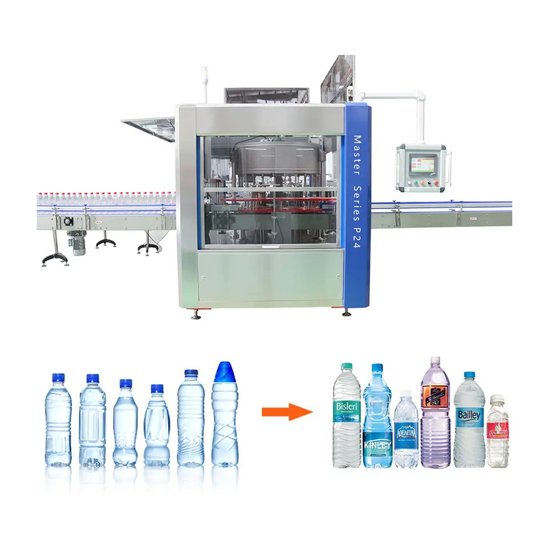 Rotary OPP Bottle Labeller Hot Glue Melt Labeling Machine equipment Label Applicator for Plastic Bottle Water Factory supplier