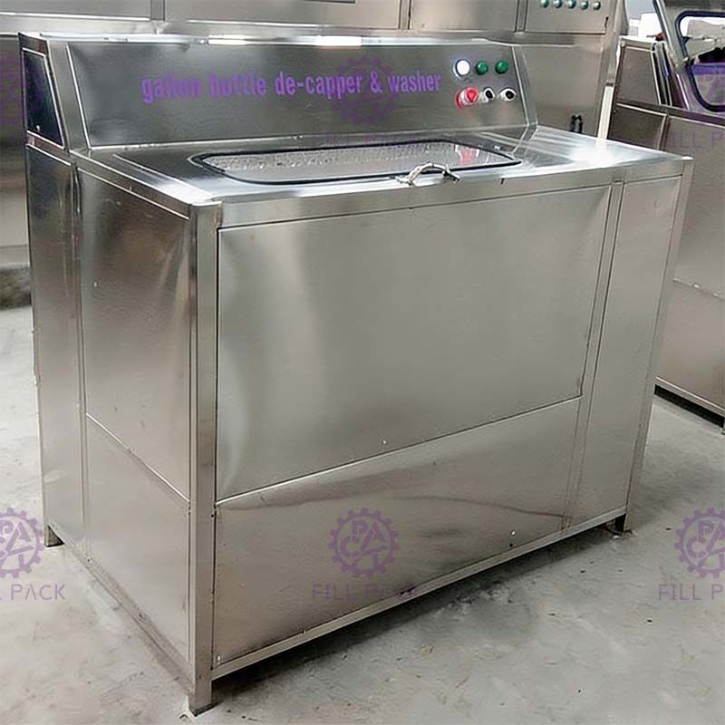 5 Gallon Barrel Semi Auto Decapper Brush Washer Machine  With Double Station supplier