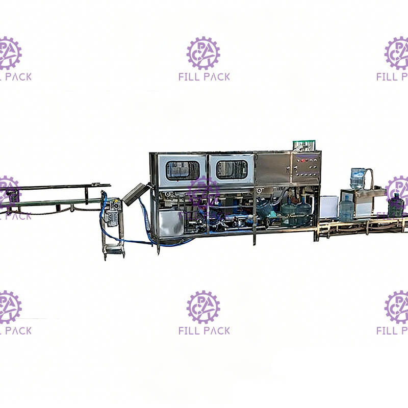 Auto Lifting Feeding SUS 304 120 BPH Gallon Filling Line supplier