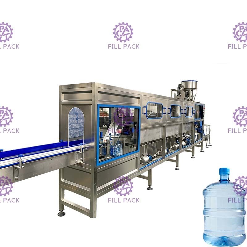 Automatic Bottled 5 Gallon Water Filling Line Bucket Washing Filling Capping Machine Line supplier