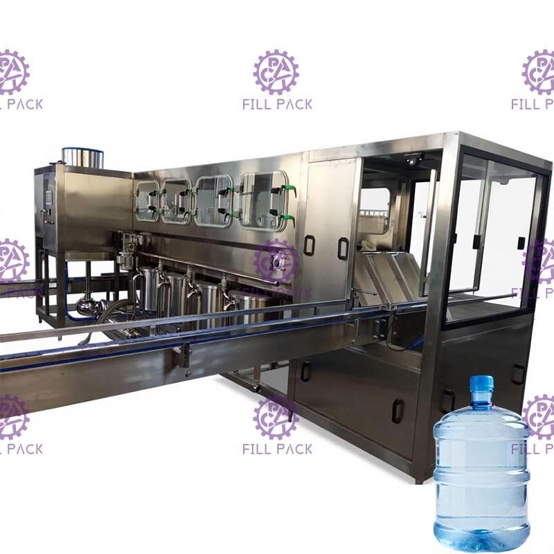 Electric Driven Full Automatic 450BPH 20L Bottle 5 Gallon Bottle Filling Machine For Mineral Water supplier