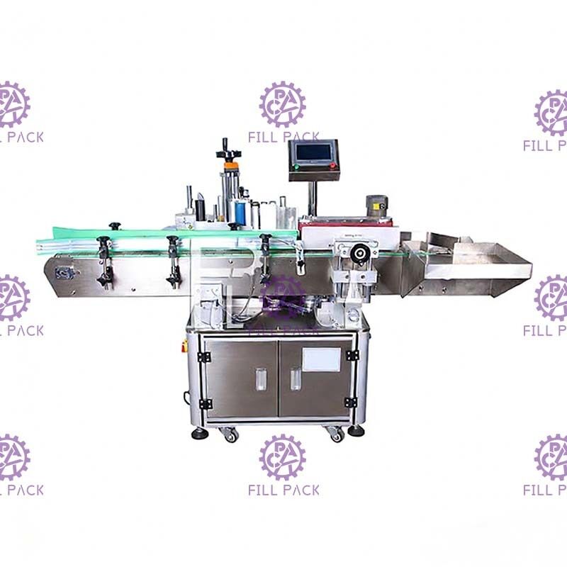 Touch Screen SUS304 Round Bottle Labeling Machine supplier