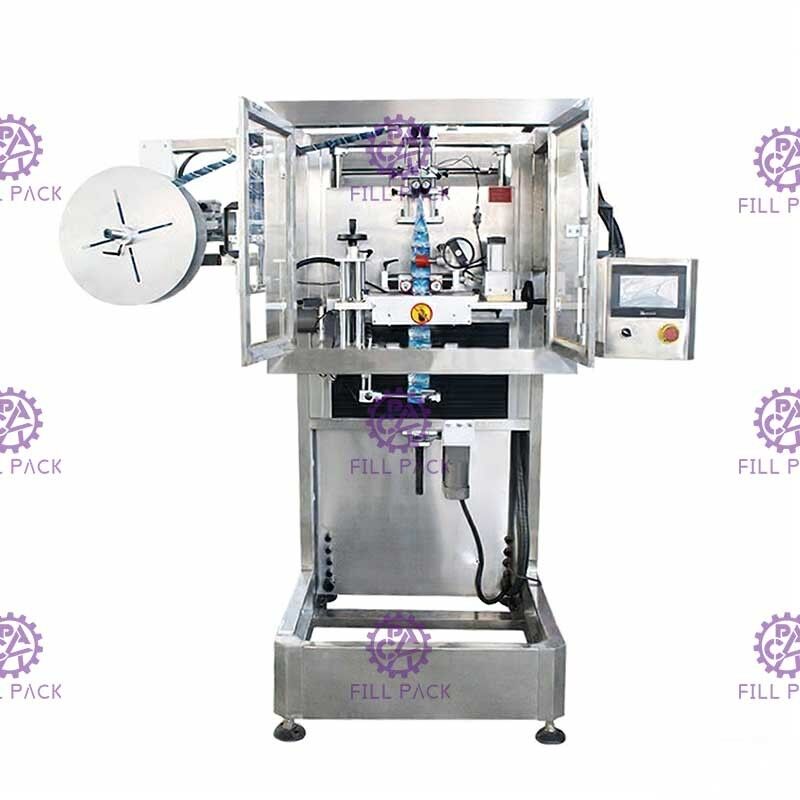AC Motor Neck Sleeve Round Bottle Labeller supplier