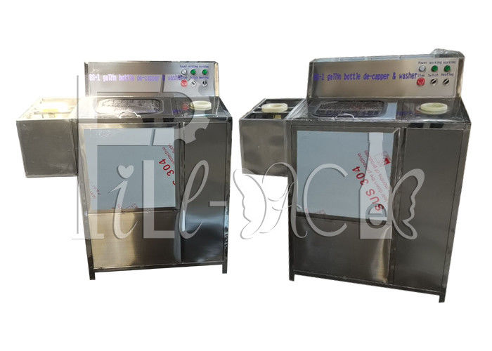 CE ISO 220V 5 Gallon Bottle Washer With Inner Rinsing Station supplier