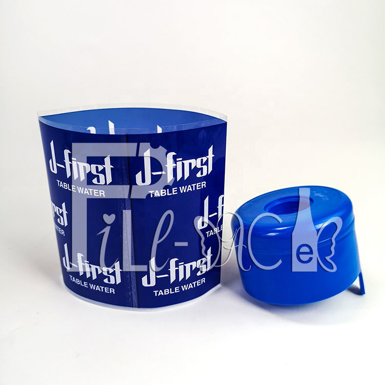 PVC Plastic Heat Shrink Cap Sleeve Label For 5 Gallon Water Bottle supplier