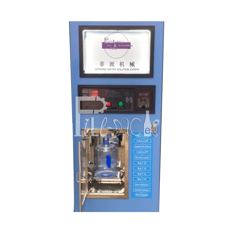 Swipe IC Card RO Water Dispenser Vending Machine 4 Stages supplier