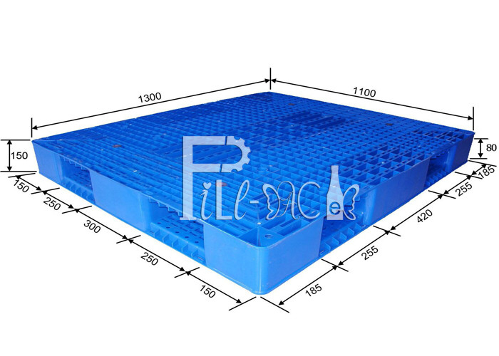 Double Sides HDPE Large Gallon Water Recycled Plastic Pallets Stackable Reversible supplier