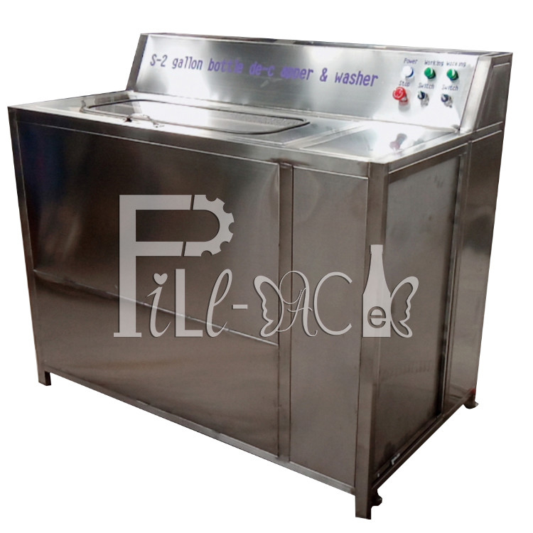 5 Gallon Barrel Semi Auto Decapper Brush Washer Machine  With Double Station supplier