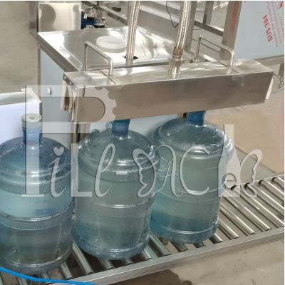 Stainless Steel 304 PVC 3 Gallon Bottle Label Machine Neck Steam