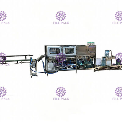 Auto Lifting Feeding SUS 304 120 BPH Gallon Filling Line