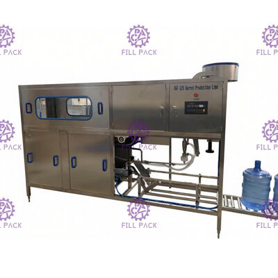 Automatic 5mm Level 120BPH Gallon Filling Line PLC Control