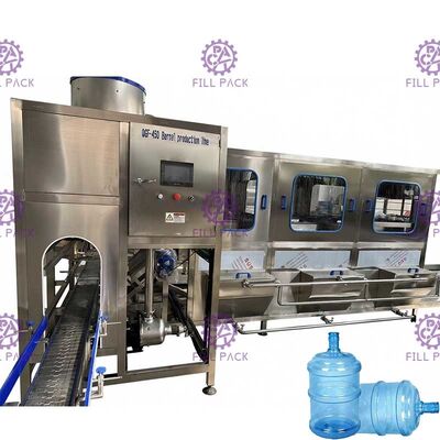 450BPH Automatic Bottled Gallon Filling Machine Pure Water Washing Filling Capping