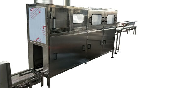 120bph 3 / 5 Gallon / 20l Water Bottling Machine With Automatic Bucket Loading Device
